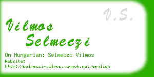 vilmos selmeczi business card